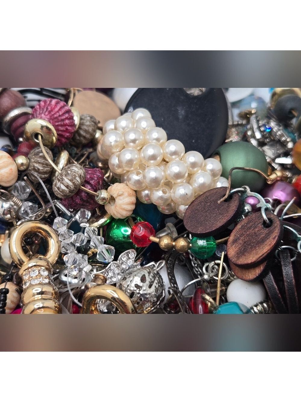 2.3 lbs Mixed Vintage Costume Jewelry Lot Craft Repair DIY Repurpose
